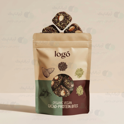 پاکت ایستاده با پنجره گرد